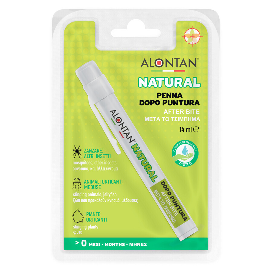 Loción para aliviar las picaduras de insectos, +0 meses, 14 ml, Alontan Natural