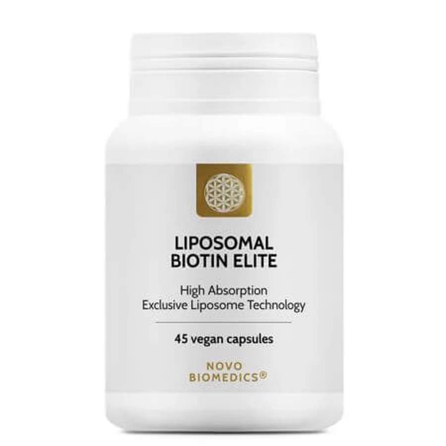 Liposomal Biotin Elite, 45 cápsulas, Novo Biomedics