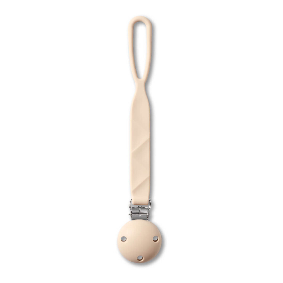 Silicone pacifier holder, Beige, 1 piece, BabyOno
