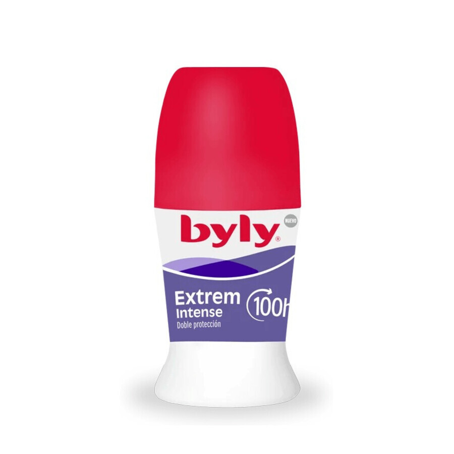 Deodorante roll-on 100H Extrem Intense, 50 ml, Byly