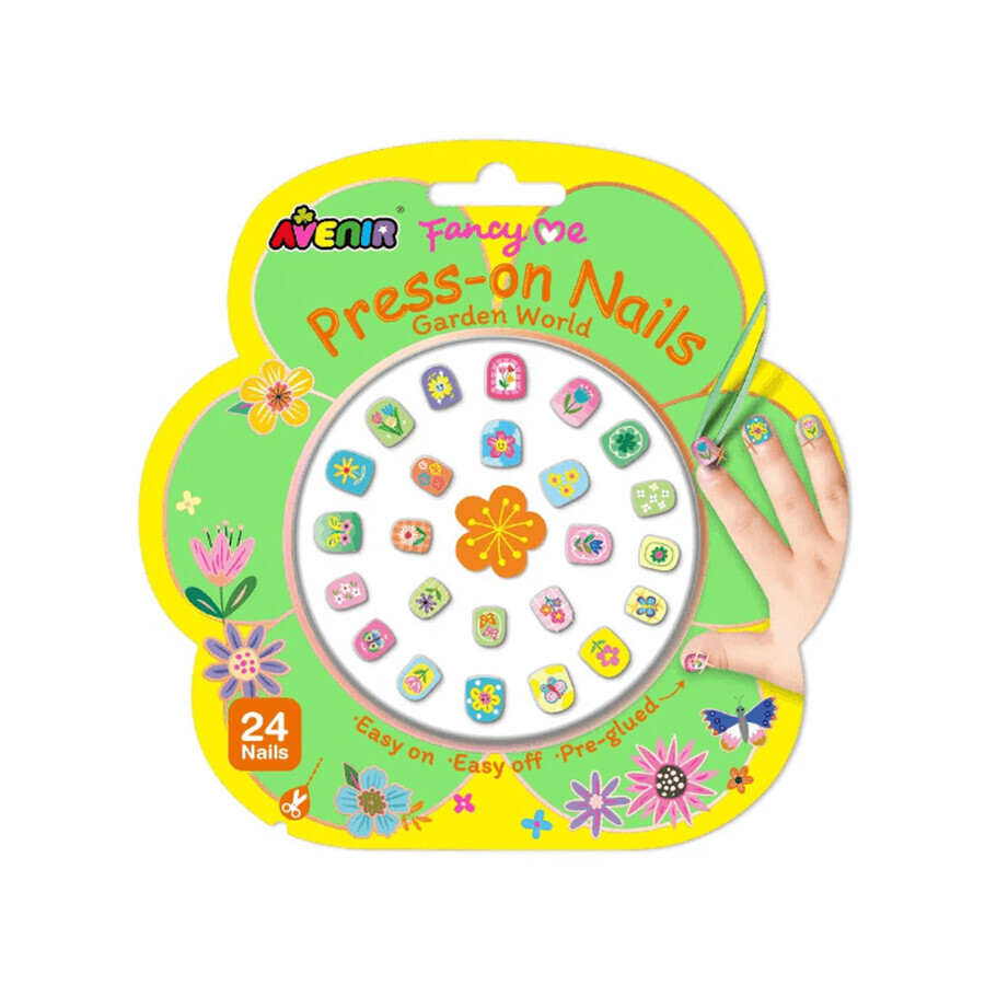 Kit de pose d'ongles pour enfants, Jardin du Monde, Avenir