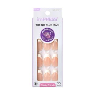 Aufdrückbare Nägel imPRESS Classic French, Ideal, 1 Set, Kiss