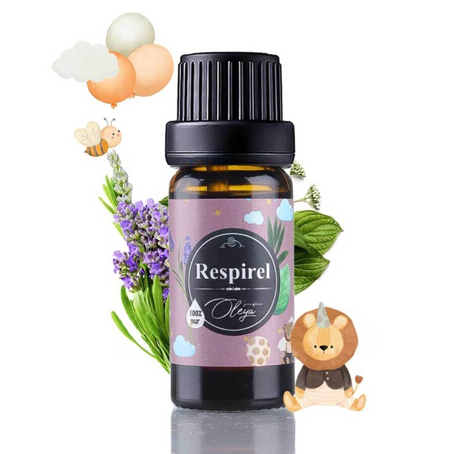 Etherische olie, Respirel, 10 ml, Oleya