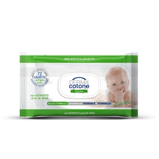 Lingettes humides à l'aloe vera, 72 pièces, Dermacotone
