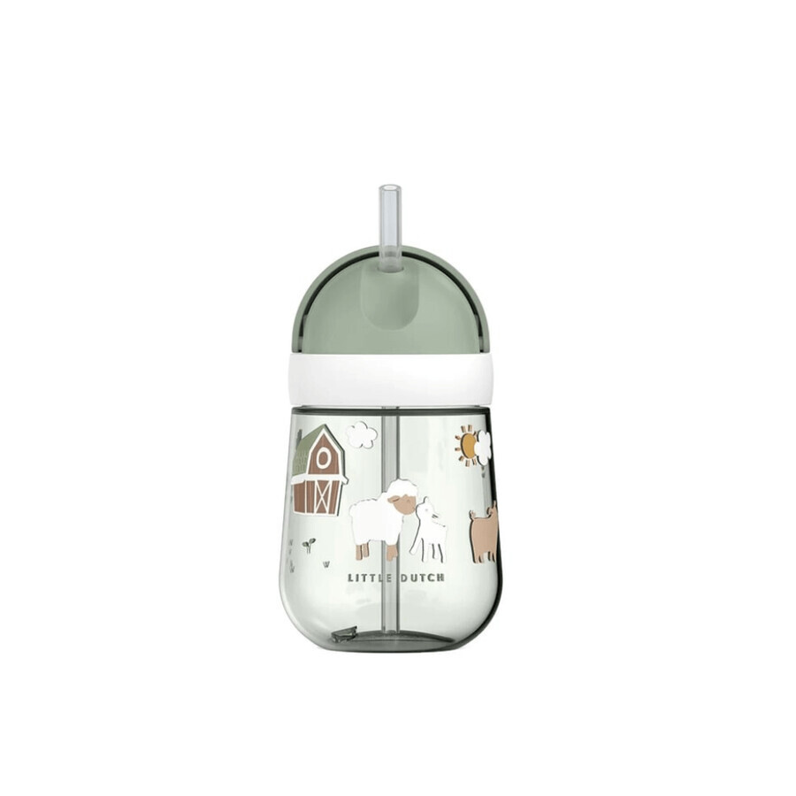 Tazza di paglia per bambini, Little Farm, 300 ml, Little Dutch