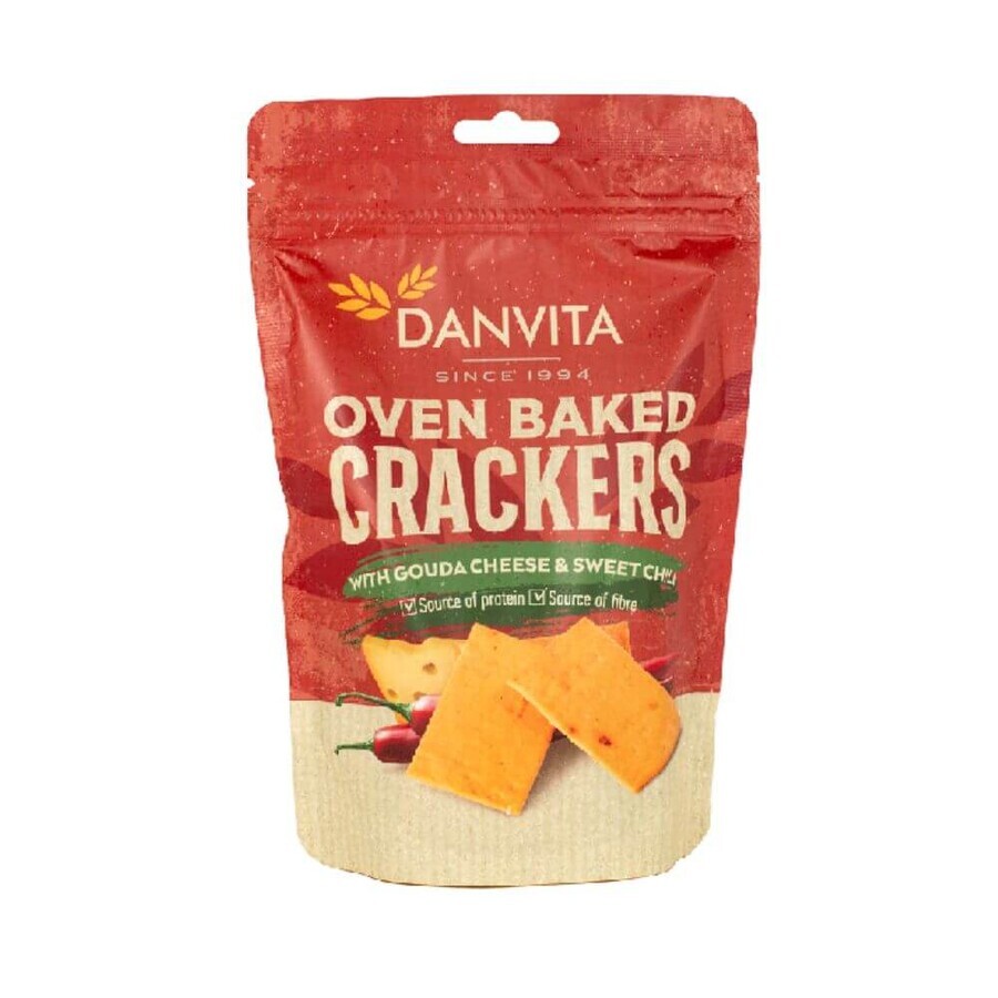 Krokant brood met gouda kaas en zoete chili, 100 g, Danvita