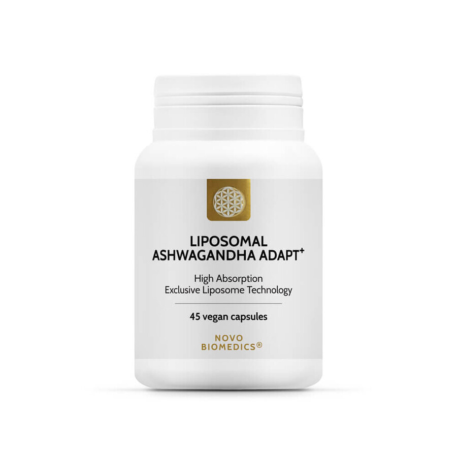 Ashwagandha liposomiale Adapt +, 45 capsule, Novo Biomedics