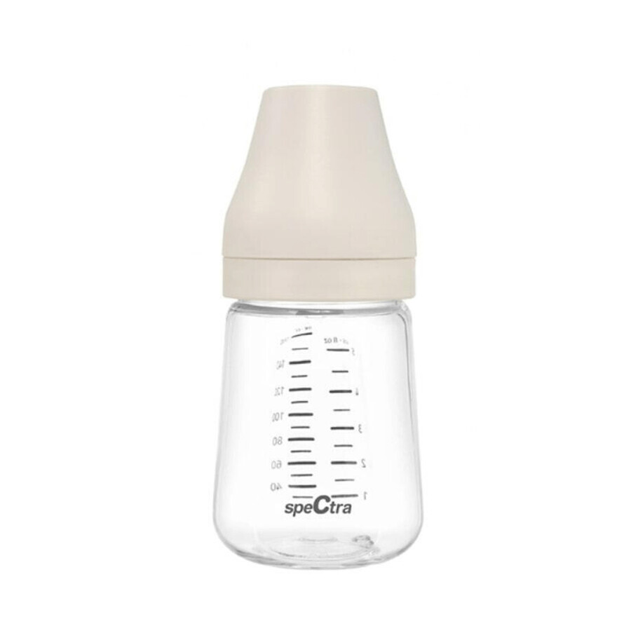 PA Premium zuigfles met S-speen, Crème, 160 ml, Spectra