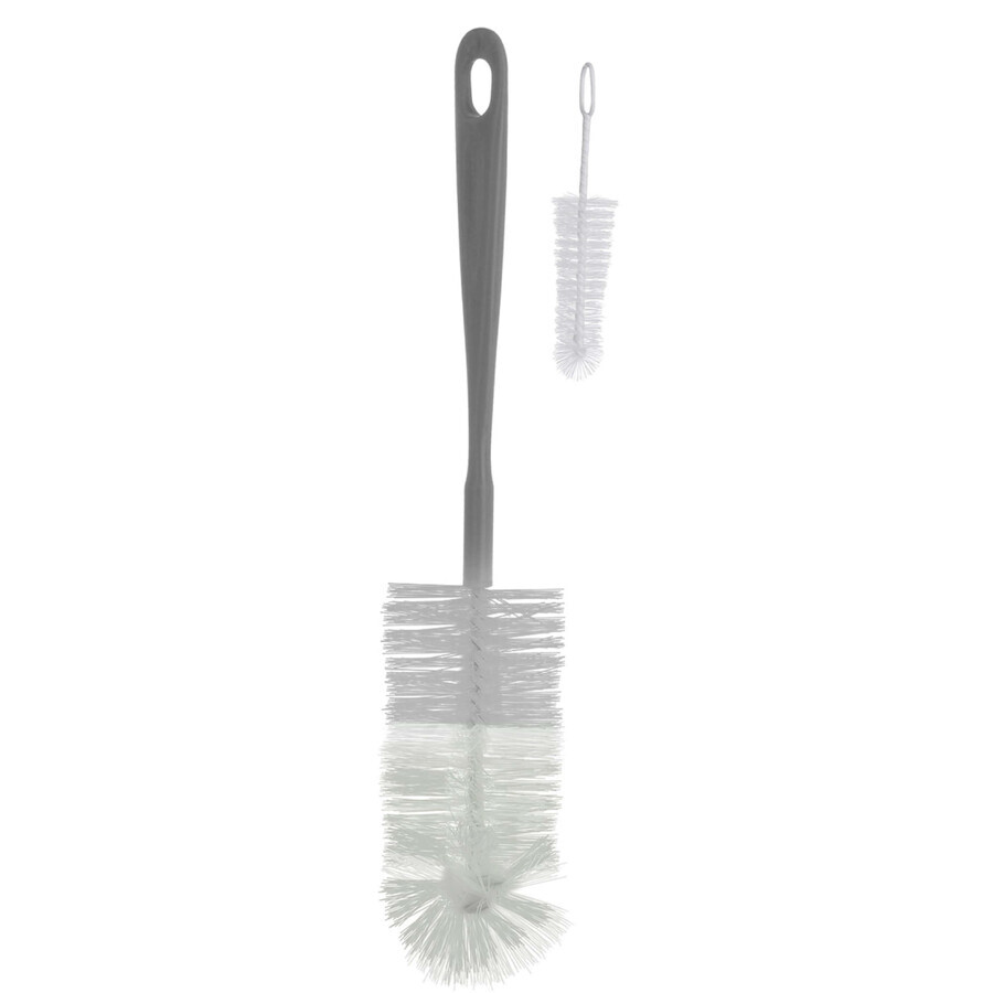 Set di spazzole per biberon, Grigio, BabyOno