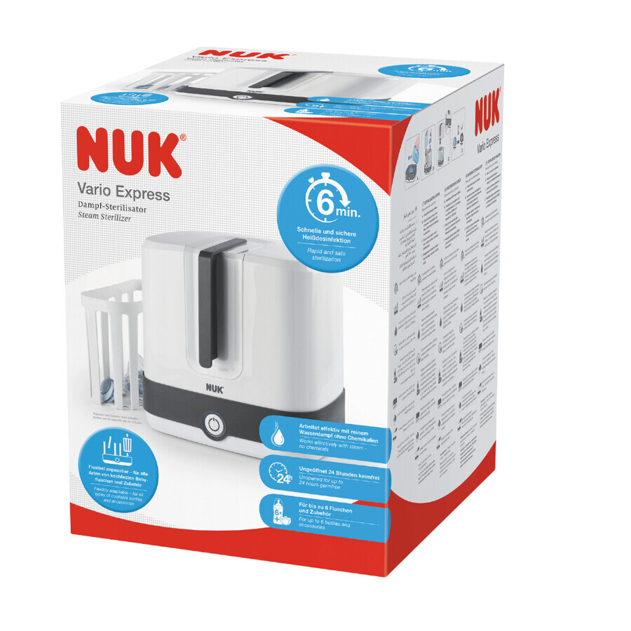 Vario Express elektrischer Dampfsterilisator, Nuk
