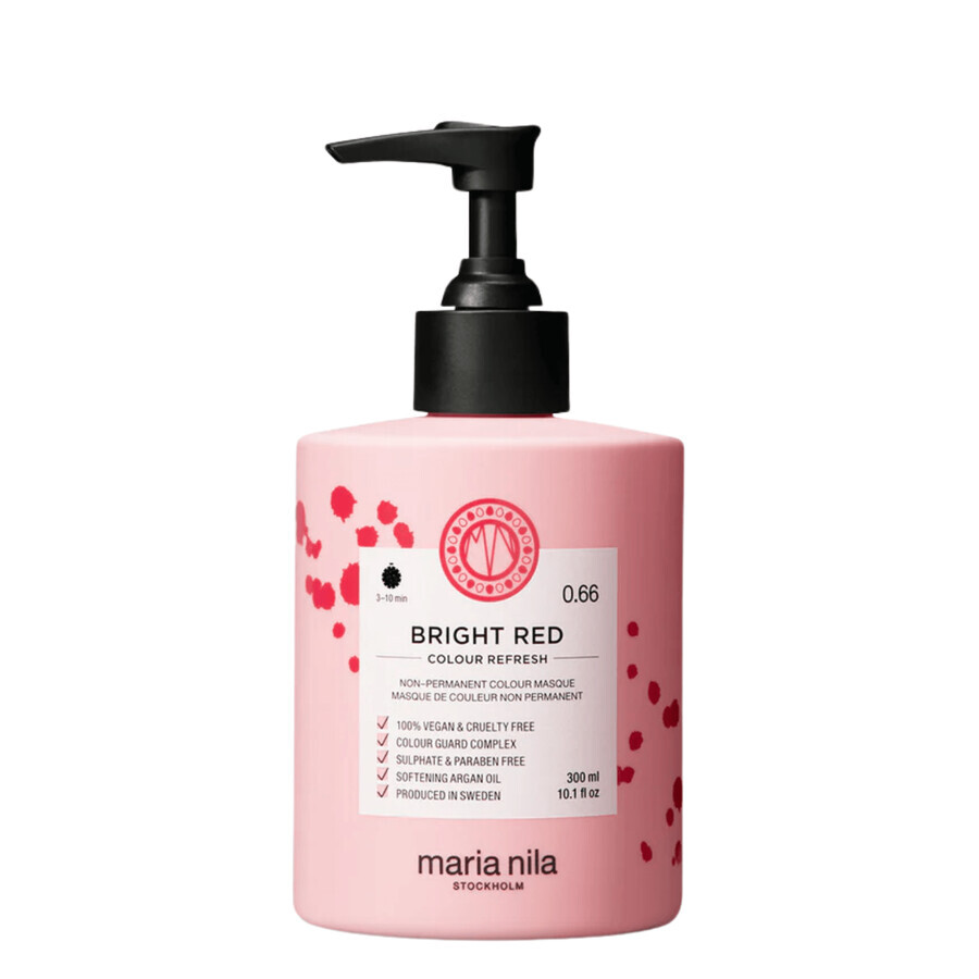 Color Refresh Shading Hair Mask Colour Refresh, Bright Red 0.66, 300 ml, Maria Nila