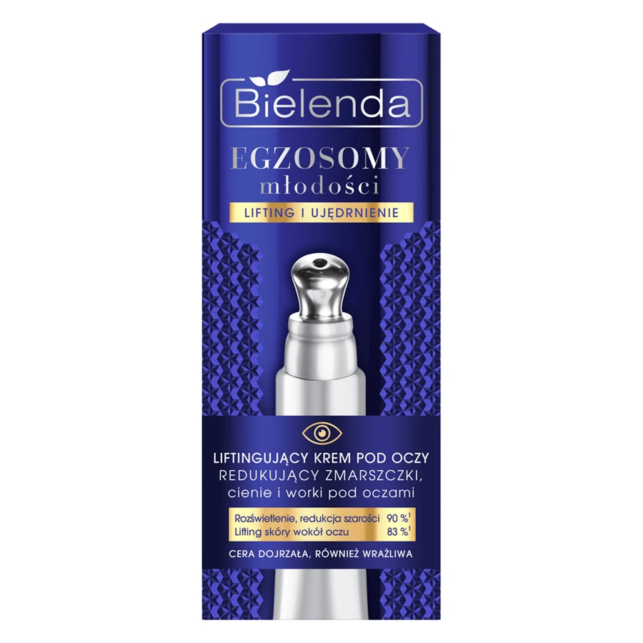Bielenda Exosomas de Juventud, crema lifting contorno de ojos, reduce arrugas, ojeras y bolsas, 15 ml
