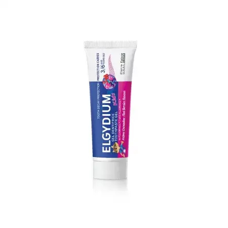 Rote Beeren Kinderzahnpasta, 3-6 Jahre, 50 ml, Elgydium Clinic