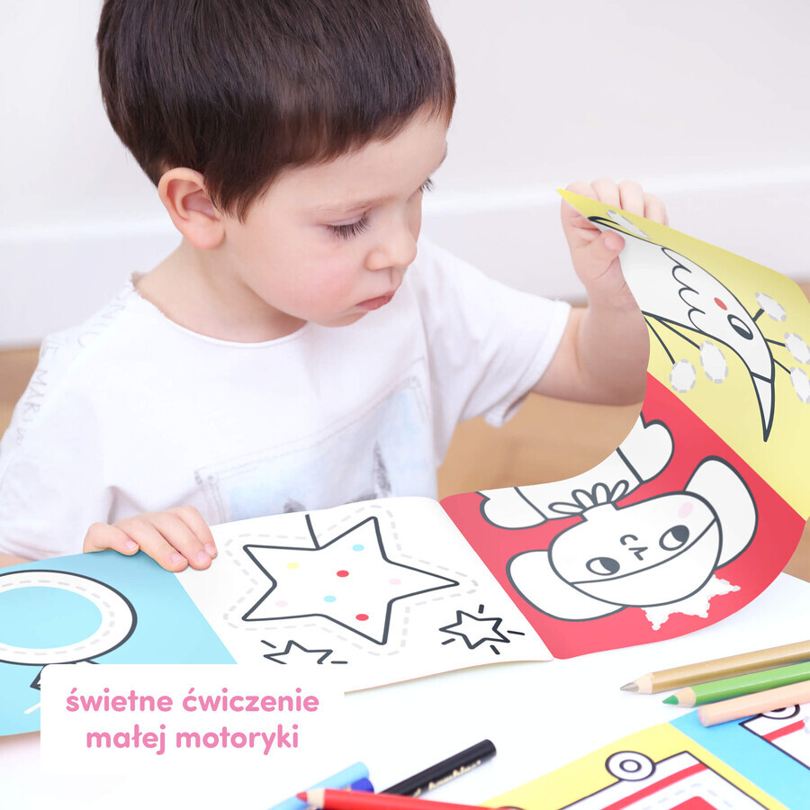 CzuCzu Dłuuugie rysowanki Rysuję po śladzieowa Kraina, 2 books for children, from 3 years old
