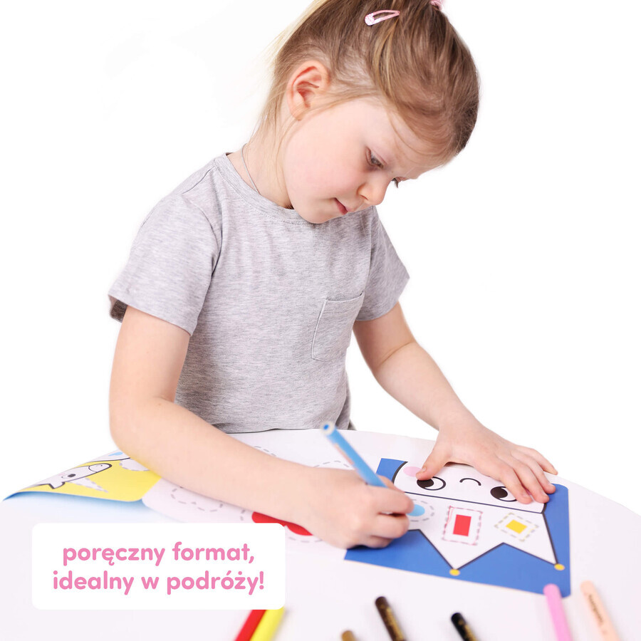 CzuCzu Dłuuugie rysowanki Rysuję po śladzieowa Kraina, 2 books for children, from 3 years old