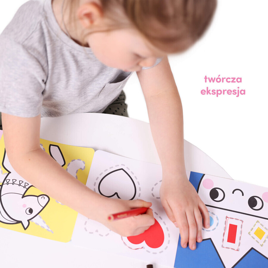 CzuCzu Dłuuugie rysowanki Rysuję po śladzieowa Kraina, 2 books for children, from 3 years old