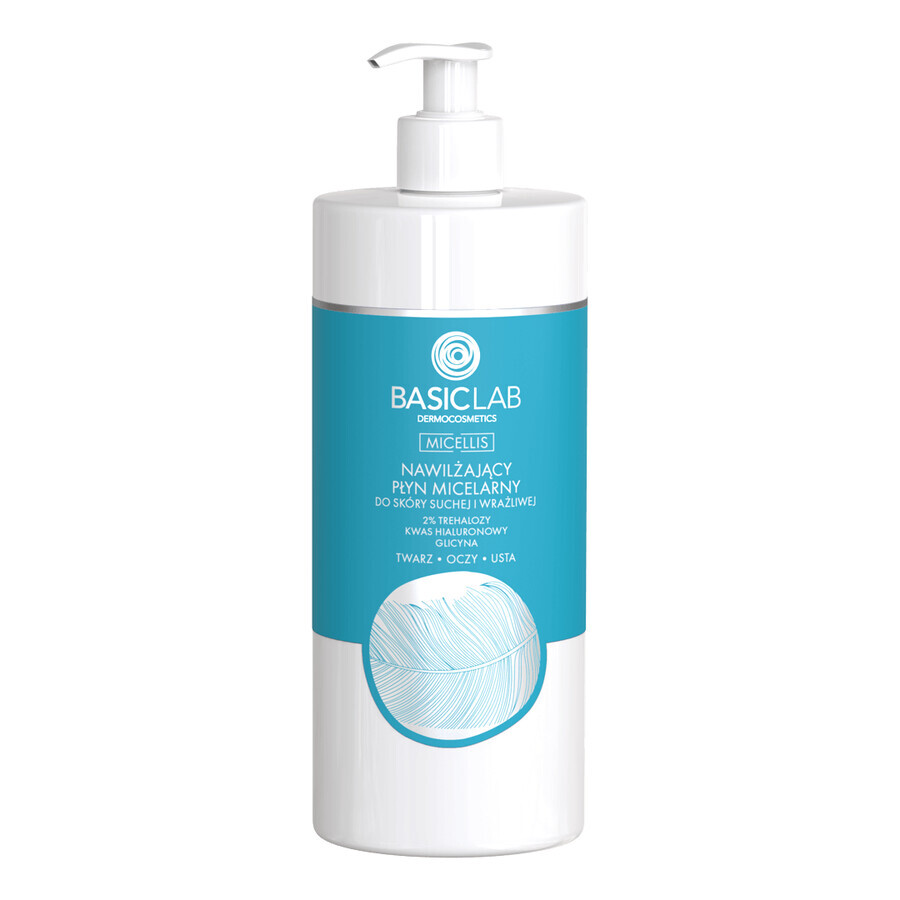 BasicLab Micellis, moisturizing micellar lotion for dry and sensitive skin, 500 ml