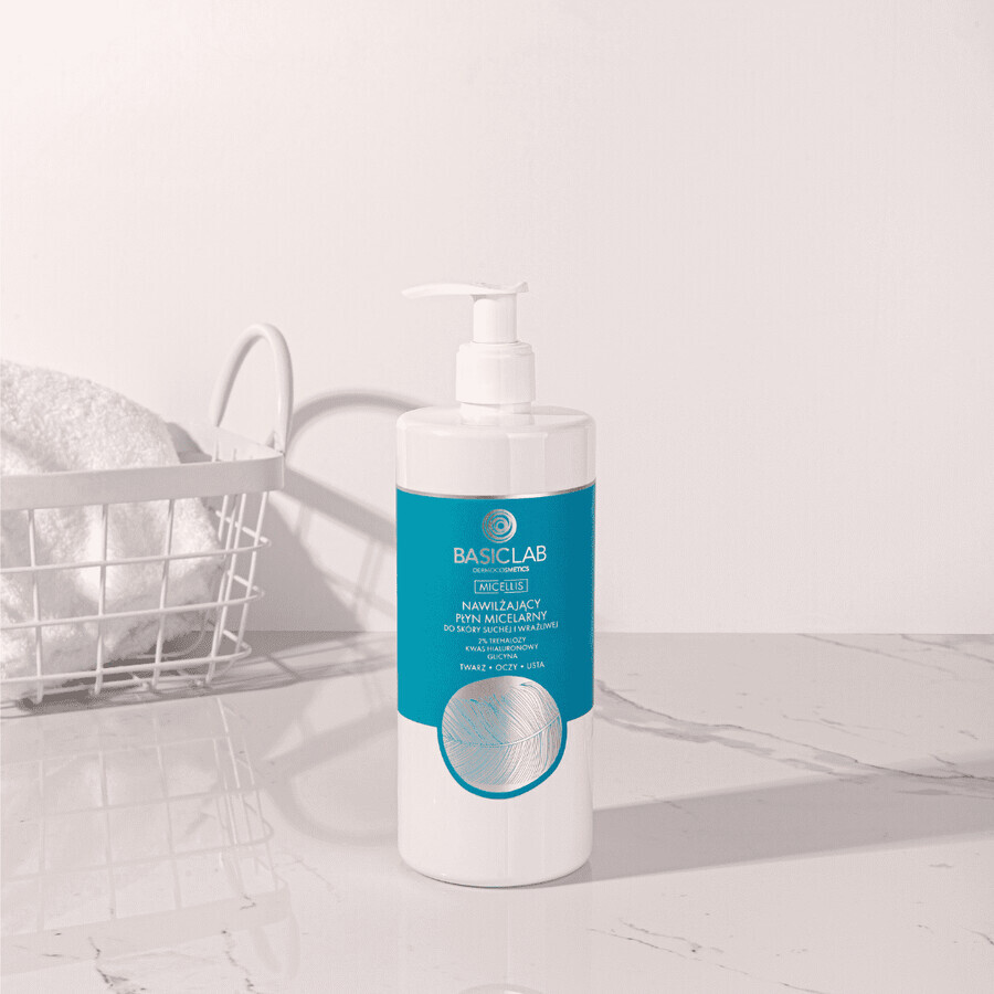 BasicLab Micellis, moisturizing micellar lotion for dry and sensitive skin, 500 ml