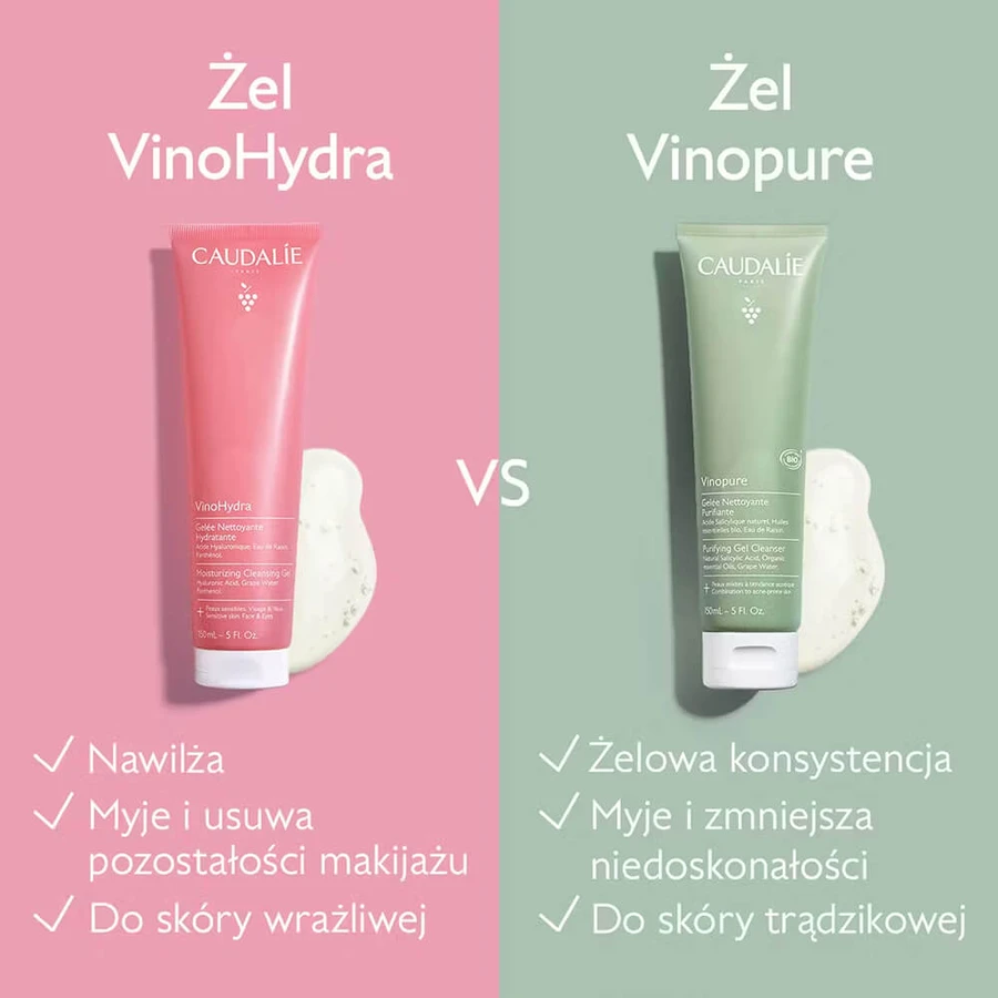 Caudalie VinoHydra, hydraterende reinigingsgel, 150 ml