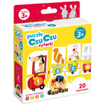 CzuCzu Números, puzzles para niños, a partir de 3 años, 20 elementos CzuCzu Números, puzzles para niños, a partir de 3 años, 20 elementos