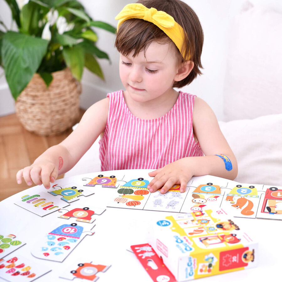 CzuCzu Números, puzzles para niños, a partir de 3 años, 20 elementos