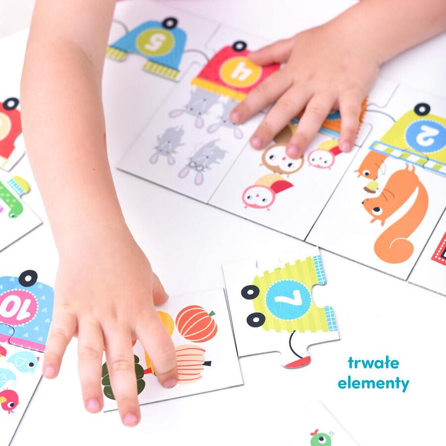 CzuCzu Números, puzzles para niños, a partir de 3 años, 20 elementos