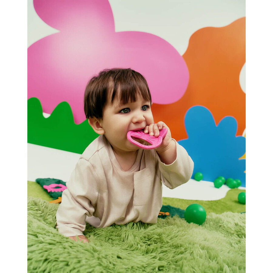 Luu Kids, mordedor sensorial, Luuisa la gata, rosa, a partir de 4 meses, 1 pieza