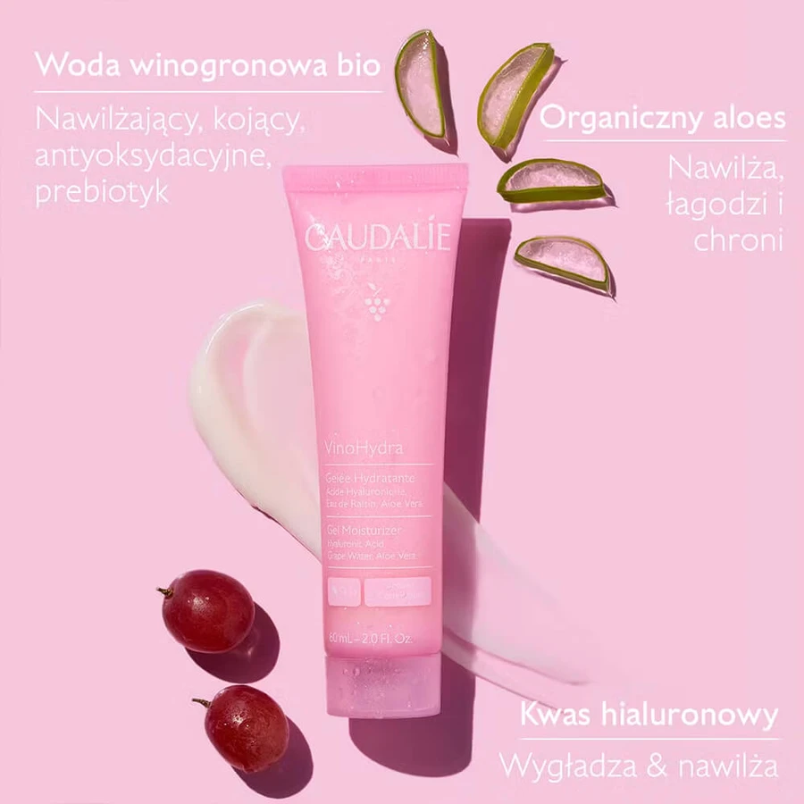 Caudalie VinoHydra, gel-crema hidratante para el rostro, 60 ml
