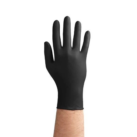 EasyCare Nitril, nitril handschoenen, niet-steriel, poedervrij, zwart, maat M, 100 stuks