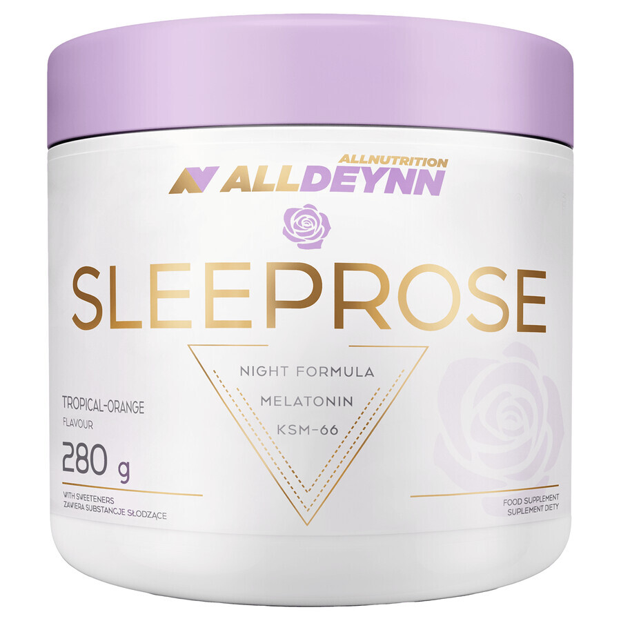 Allnutrition Alldeynn SleepRose, gusto arancia tropicale, 280 g