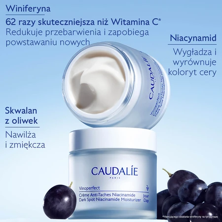 Caudalie Vinoperfect, crème voor hyperpigmentatie met niacinamide, voor overdag, 50 ml