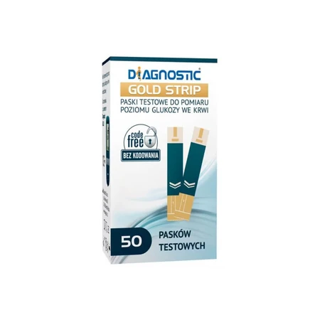 Diagnostic Gold Strip, Teststreifen, 50 Einheiten