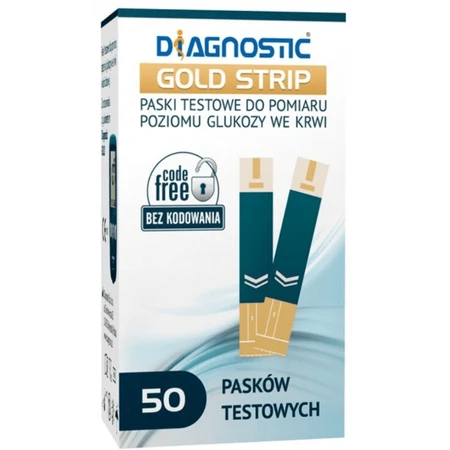 Diagnostic Gold Strip, Teststreifen, 50 Einheiten