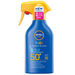 Nivea Sun Kids Protect & Care 5in1, Sonnenschutzspray für Kinder, SPF 50+, 270 ml + Dobble-Spiel gratis Nivea Sun Kids Protect & Care 5in1, Sonnenschutzspray für Kinder, SPF 50+, 270 ml + Dobble-Spiel gratis