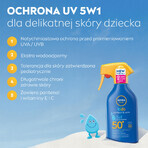 Nivea Sun Kids Protect & Care 5in1, Sonnenschutzspray für Kinder, SPF 50+, 270 ml + Dobble-Spiel gratis Nivea Sun Kids Protect & Care 5in1, Sonnenschutzspray für Kinder, SPF 50+, 270 ml + Dobble-Spiel gratis