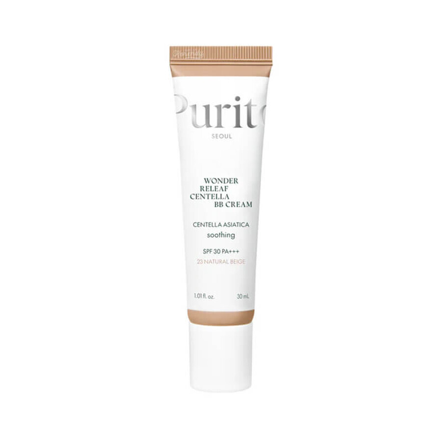 Purito Wonder Releaf Centella, regenerating BB cream with Centella Asiatica, 23 Natural Beige, SPF 30, 30 ml.