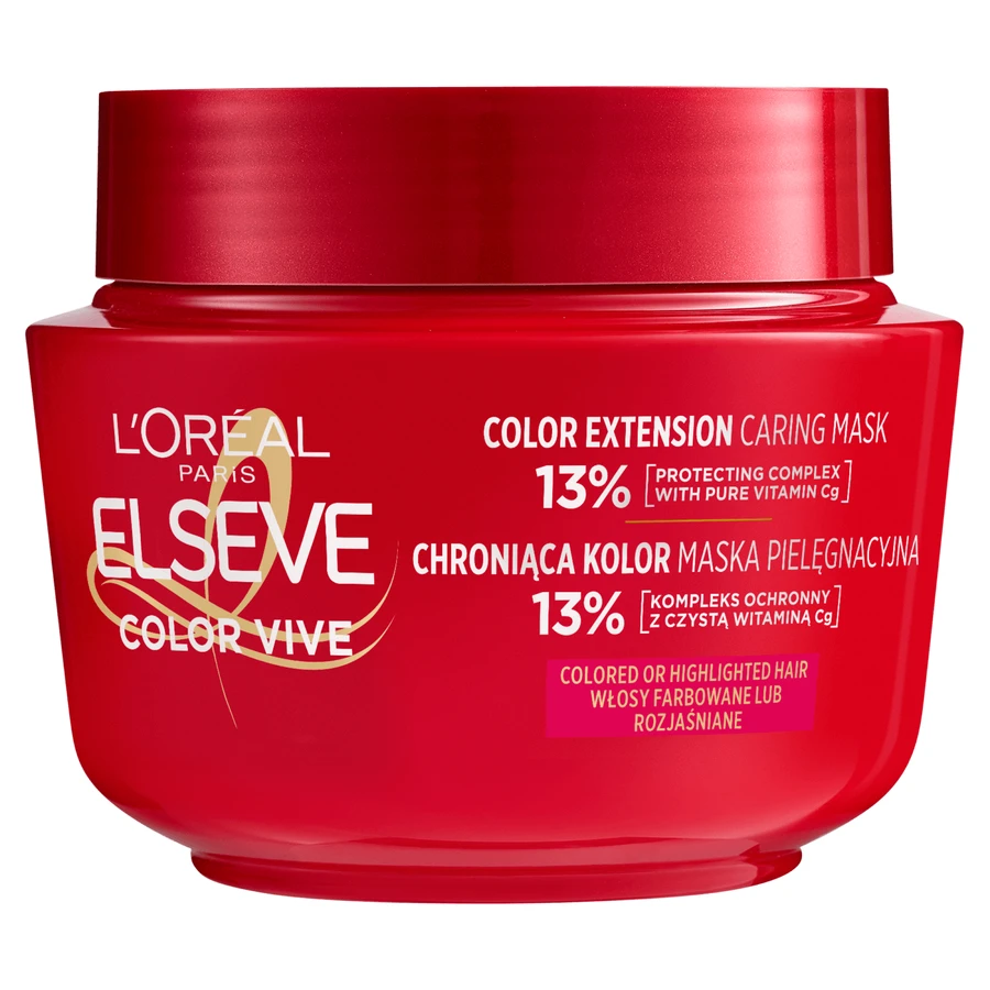 L'Oreal Elseve Color Vive, mascarilla protectora del color para cabellos coloreados o decolorados, 300 ml