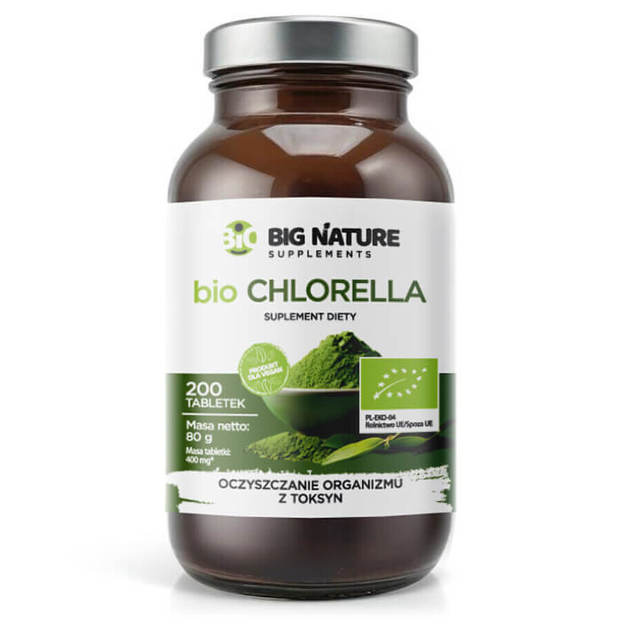 Big Nature Bio Chlorella, 200 comprimés