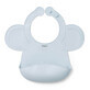 BabyOno, silicone bib with adjustable clasp, blue, from 6 months, 1 piece