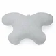 Yoga Beautiful, Classic anti-wrinkle pillow with linen pillowcase, for sleep wrinkles, light gray, 1 piece