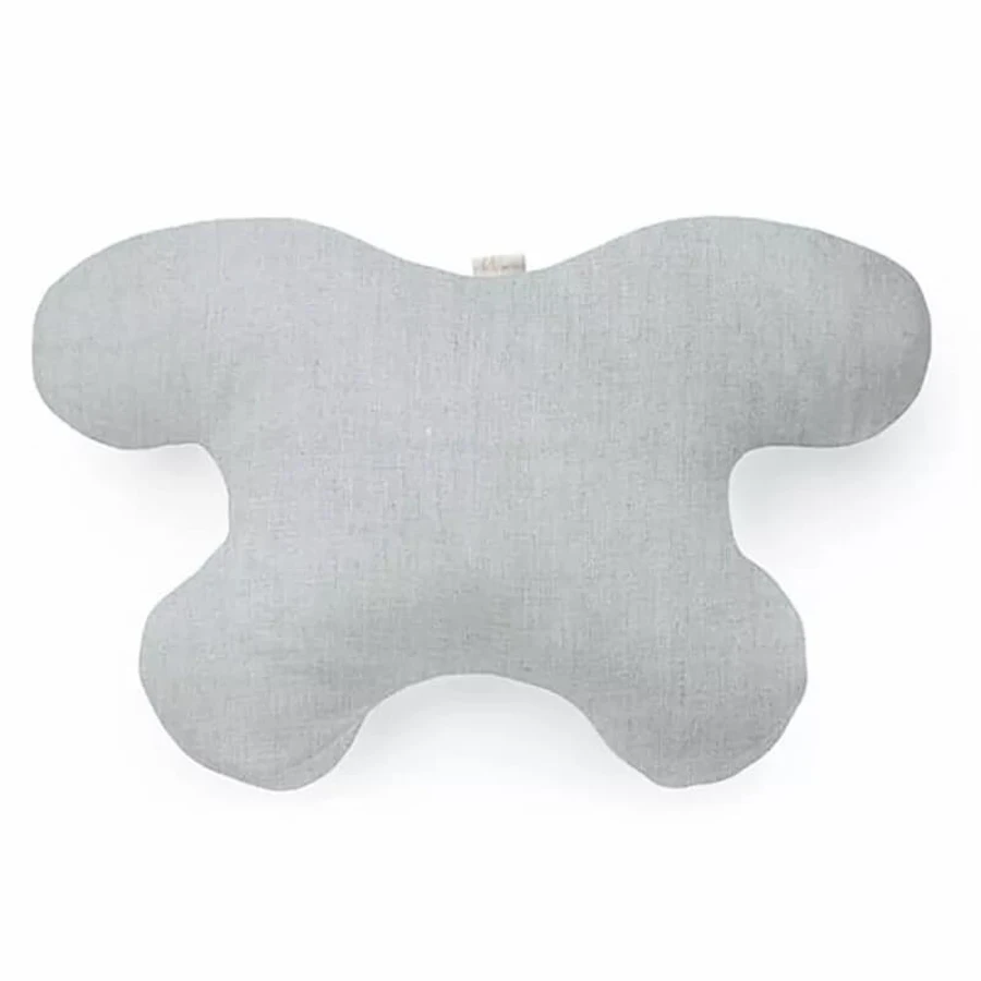 Yoga Beautiful, Classic anti-wrinkle pillow with linen pillowcase, for sleep wrinkles, light gray, 1 piece