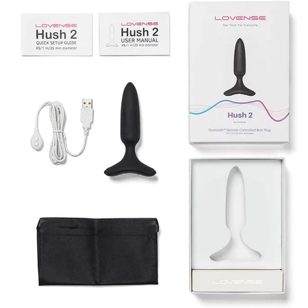 Lovense Hush 2, app-gestuurde anaalplug, XS
