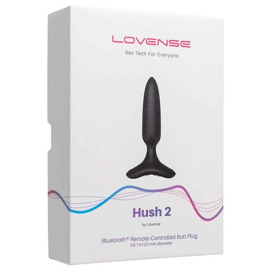 Lovense Hush 2, app-controlled anal plug, XS