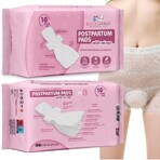 Bocioland, coussinets postnatals avec ailettes, très absorbants, jour et nuit, 10 pièces