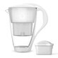 Dafi Crystal Led, glass filter pitcher, white, 2 l + Unimax filter, 1 piece
