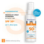 Pharmaceris S Dermopediatric, spray protector mineral para niños, cara y cuerpo, desde el primer día, resistente al agua, FPS 50+, 100 ml + juego familiar Dobble gratis Pharmaceris S Dermopediatric, spray protector mineral para niños, cara y cuerpo, desde el primer día, resistente al agua, FPS 50+, 100 ml + juego familiar Dobble gratis