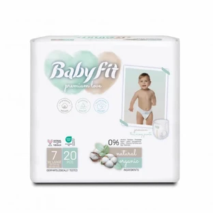 Pañales, nº 7, 20-30 kg, 20 uds, Babyfit
