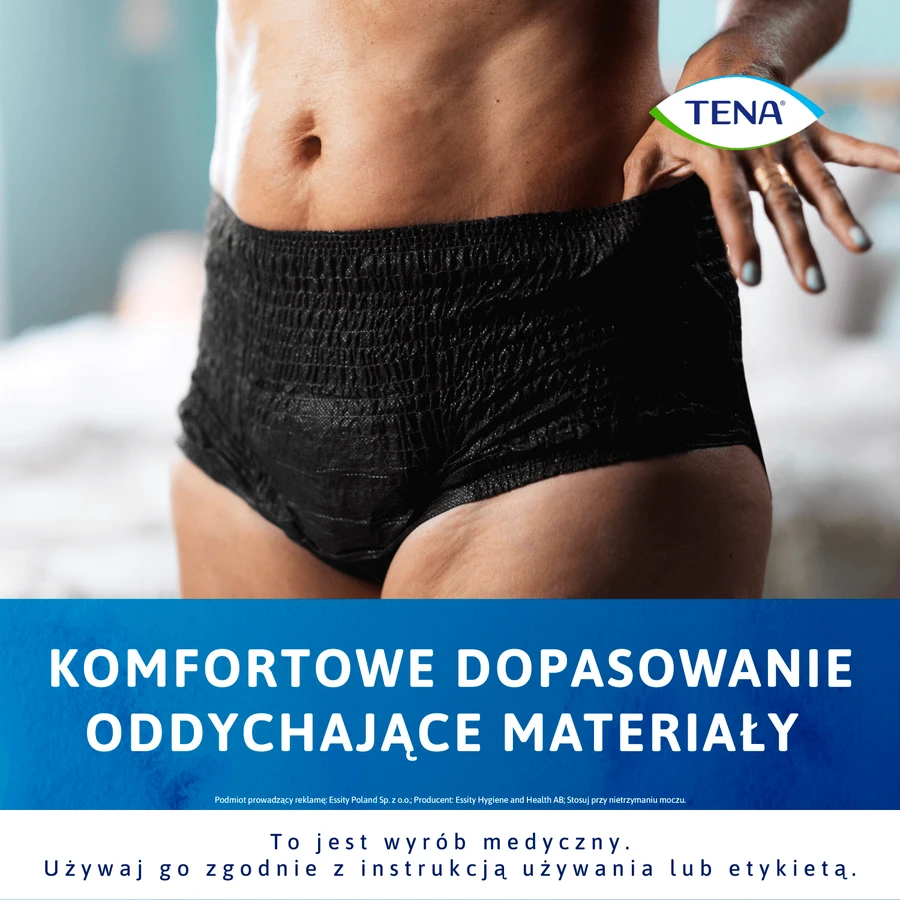 Tena Lady Pants Noir, saugfähige Slips, Größe M, 75-105 cm, Plus, 30 Stück