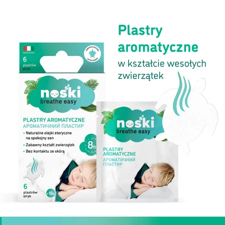 Narices, parches aromáticos para niños, a partir de 18 meses, 6 piezas