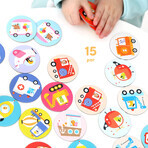 CzuCzu Memorki Vehicles, juego para niños, a partir de 2 años, 30 elementos CzuCzu Memorki Vehicles, juego para niños, a partir de 2 años, 30 elementos
